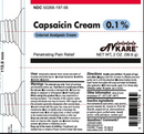 Capsaicin Cream 0.1% External Analgesic Cream