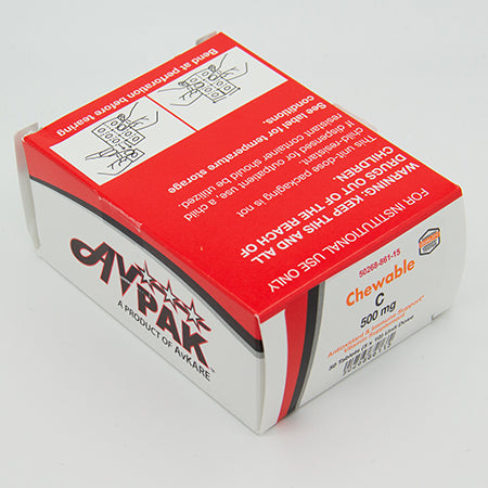 AvPAK Vitamin C 500mg Chewable Tablet 50 Count